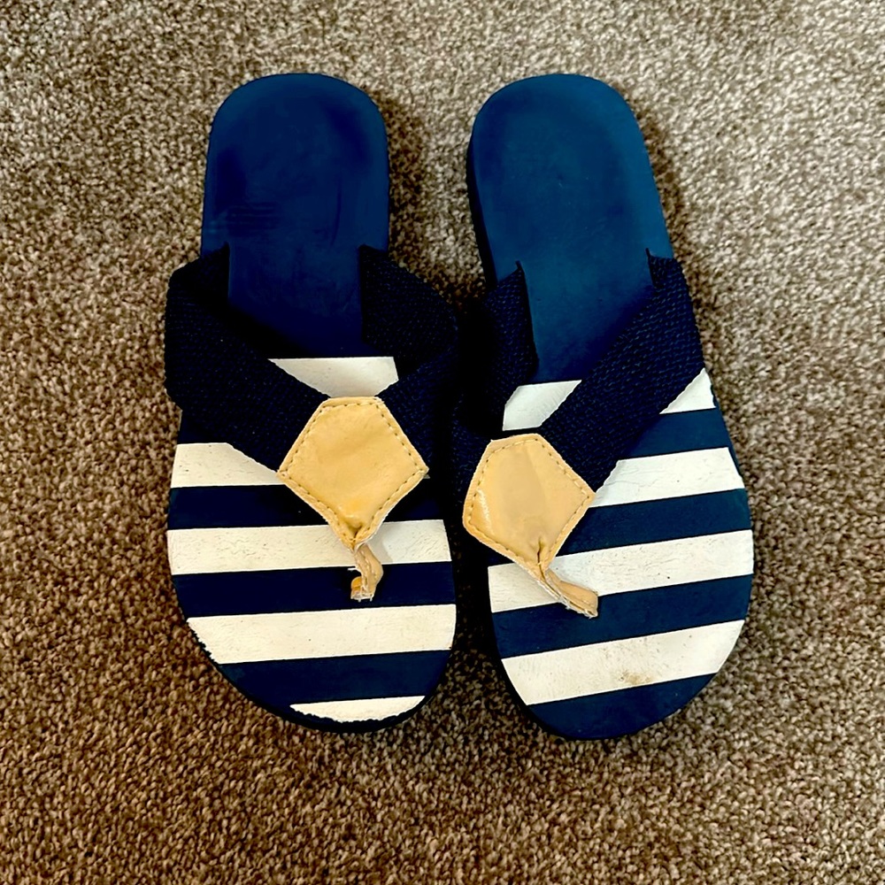 Striped sandals